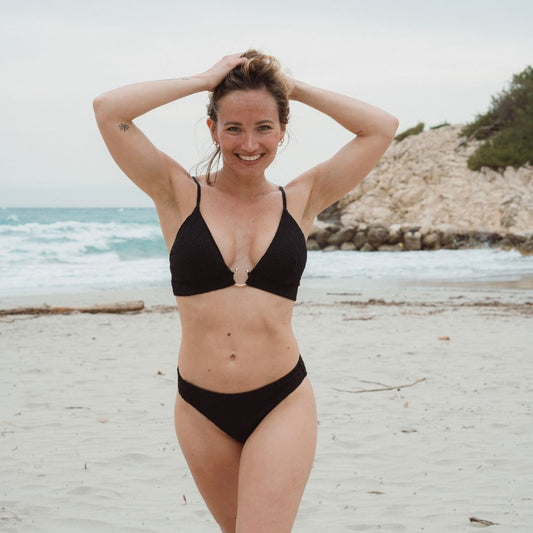 Bas de maillot menstruel Noir Alizée-Bain-Elia Lingerie